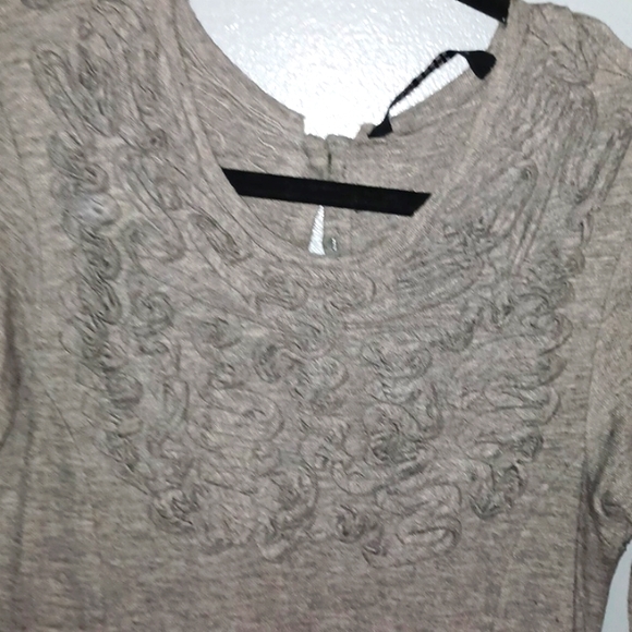 Zara women Viscose n wool Gray with rosettes on the collar and chest buttons - Picture 2 of 7